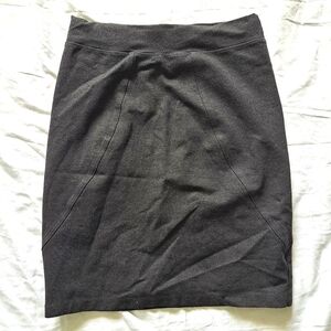 Vivian Wong | Grey stretchy women's semi casual pencil skirt